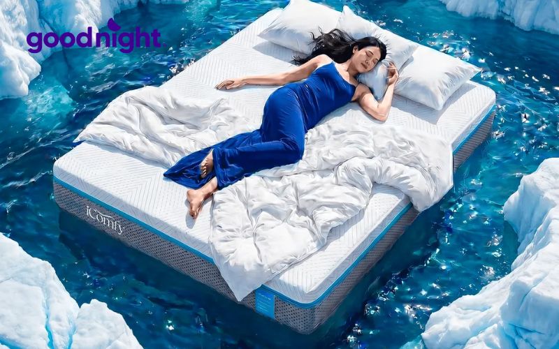 iComfy Coolax với chất liệu nệm được tối ưu để giảm hầm nóng