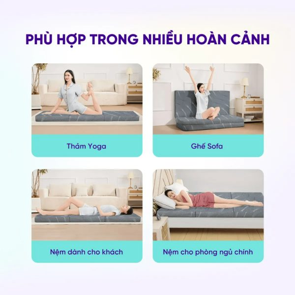 Nệm phù hợp với nhiều hoàn cảnh khác nhau