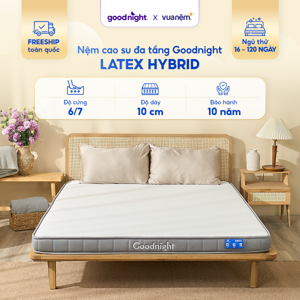 Nệm Goodnight Latex Hybrid (Rena)
