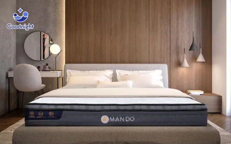 Top 5 mẫu nệm lò xo 1 người nằm đáng mua hiện nay 6 Amando Elite Plus không chỉ là chiếc nệm chất lượng mà còn là món đồ nội thất sang trọng