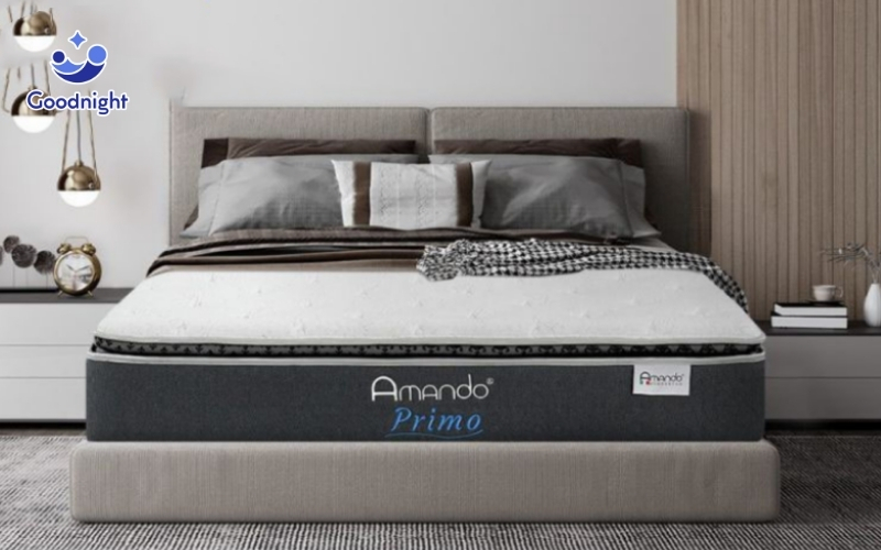 Top 5 mẫu nệm lò xo 30cm chất lượng, đáng mua hiện nay 7 Nệm Amando Primo dày 31cm với hệ thống lò xo cao cấp