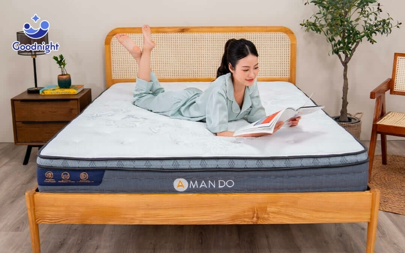 Top 5 nệm lò xò dày 20cm chất lượng đáng đầu tư 4 Nệm lò xo dày 20cm Amando Elite Original mang đến giấc ngủ thư giãn tối đa