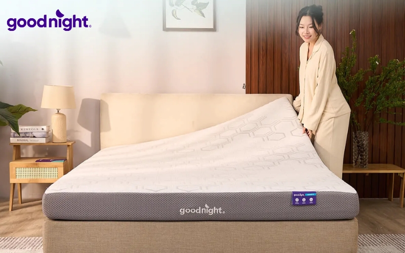 Nên mua nệm foam hãng nào? Gợi ý TOP 10 mẫu nệm chất lượng 6 Goodnight Massage 2.0 Hybrid