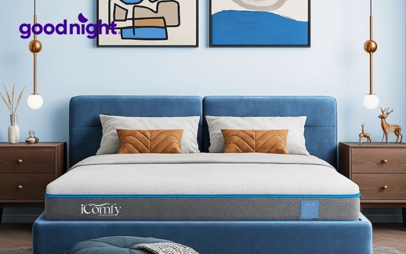 Nên mua nệm foam hãng nào? Gợi ý TOP 10 mẫu nệm chất lượng 10 Nệm foam iComfy Coolax Massage