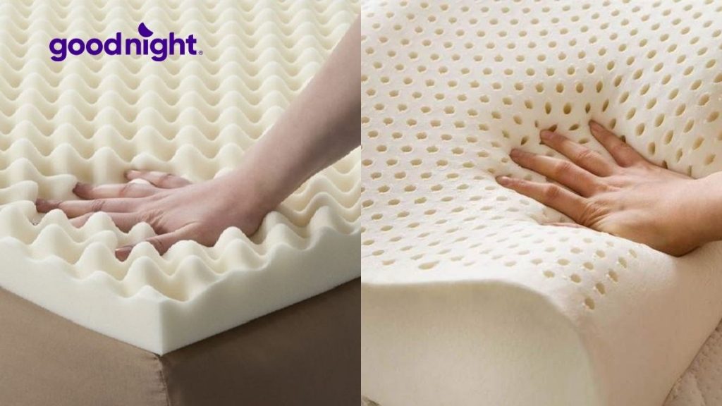 so sánh nệm foam và nệm cao su non