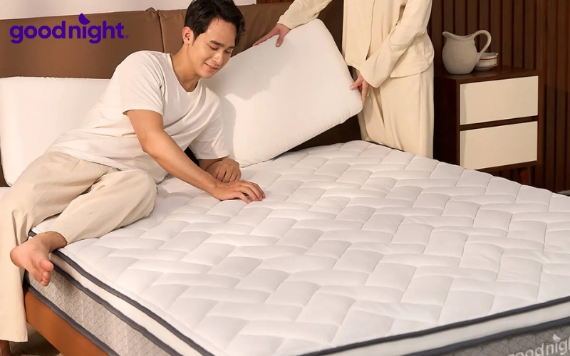 Chất liệu bề mặt nệm ảnh hưởng trực tiếp đến cảm giác khi nằm 