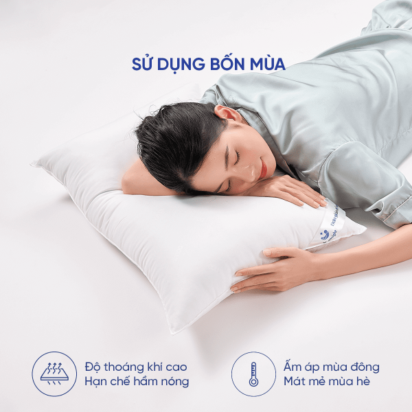 Gối lông vũ nhân tạo Goodnight Mochi 16 Vỏ áo gối Goodnight Mochi chống xù