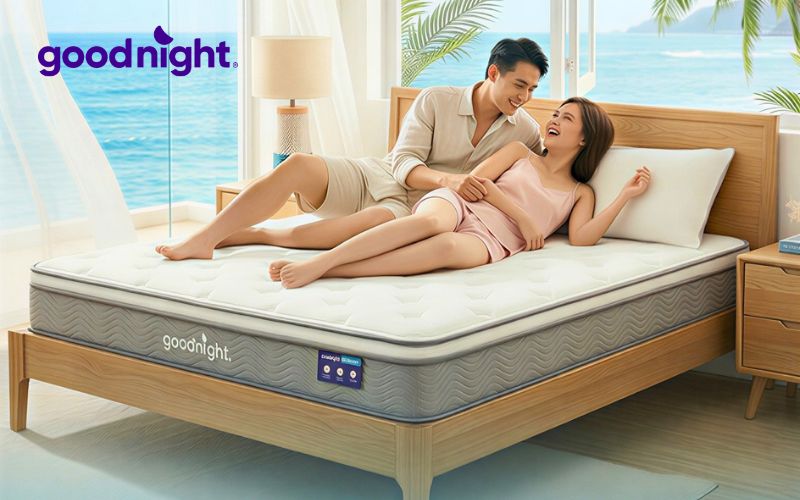 Điểm danh 6 khổ nệm, kích thước nệm tiêu chuẩn hiện nay 3 Kích thước nệm 2000 x 2000mm là lựa chọn lý tưởng cho các phòng ngủ rộng lớn