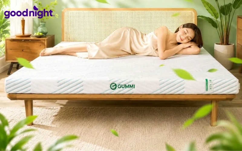 Nệm cao su là gì? Ưu, nhược điểm & kinh nghiệm chọn mua 13 Goodnight là một trong những lựa chọn đáng tham khảo với các dòng nệm cao su