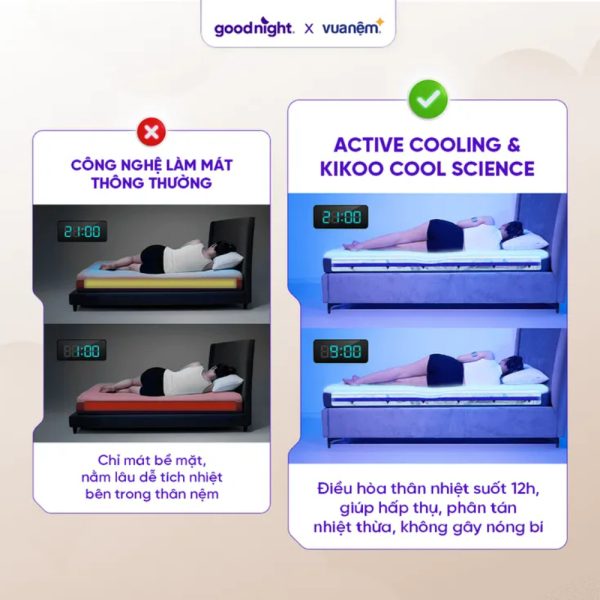 Ưu điểm của nệm Goodnight Active Hybrid