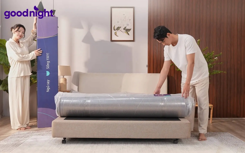 5 mẫu nệm Hybrid chất lượng, uy tín kèm bảng giá chi tiết 5 Cấu trúc lò xo túi độc lập giúp cô lập chuyển động tốt, hạn chế rung lắc