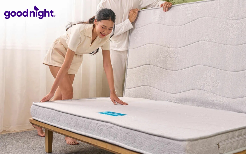 Tổng hợp kích thước nệm gấp 3 phổ biến & Cách chọn chuẩn xác 4 Nệm gấp 3 đôi lớn có diện tích thoải mái, phù hợp cho 2 người nằm
