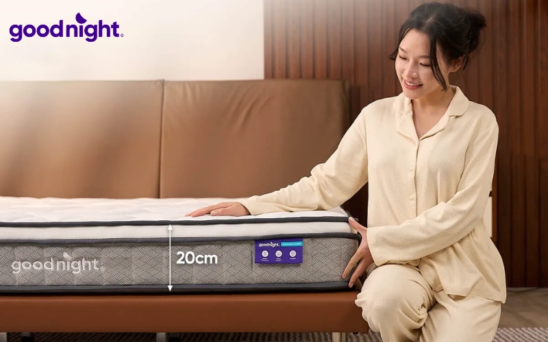 Tổng hợp kích thước nệm gấp 3 phổ biến & Cách chọn chuẩn xác 5 Ngoài kích thước chiều dài và chiều rộng, độ dày là yếu tố quyết định đến khả năng nâng đỡ cơ thể