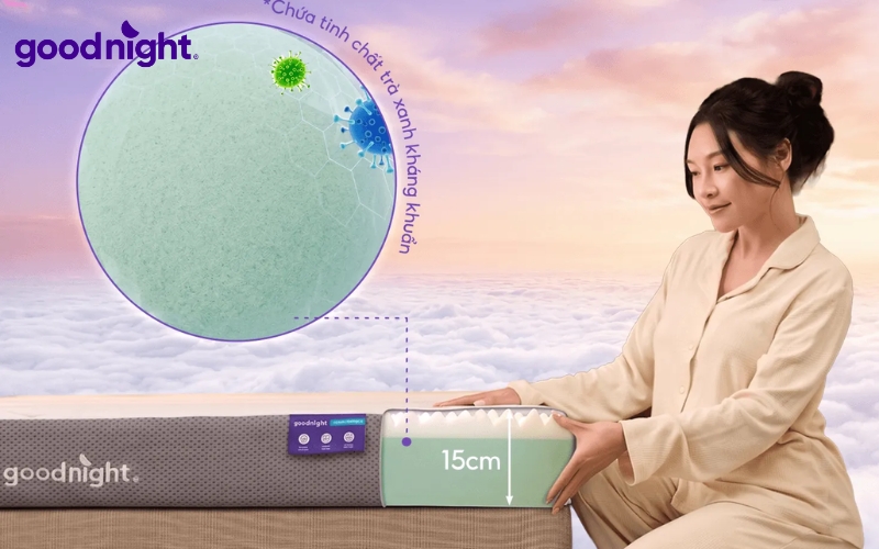 Mật độ nệm foam là gì? Cẩm nang chọn nệm hoàn hảo 7 Goodnight Massage 2.0