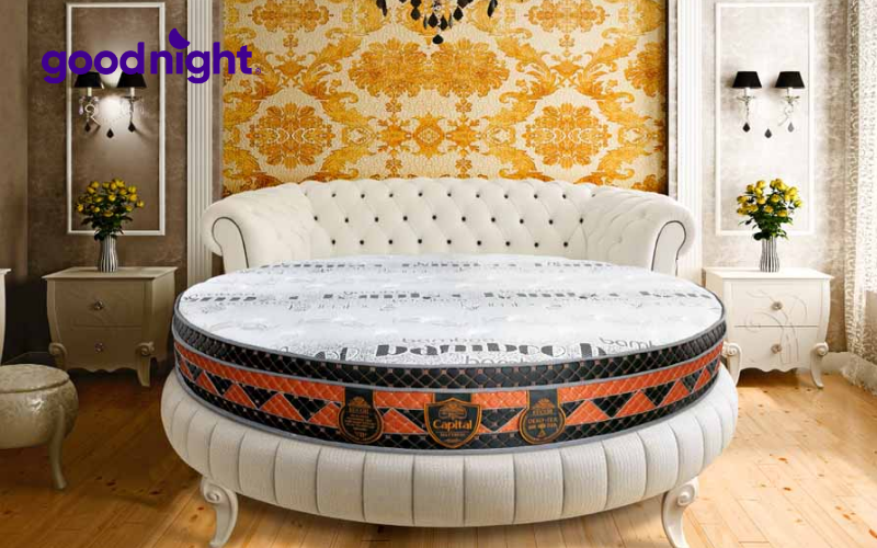 Top 8 mẫu nệm tròn chất lượng được yêu thích nhất hiện nay 7 Mẫu nệm tròn lò xo Kim Cương Limited Capital