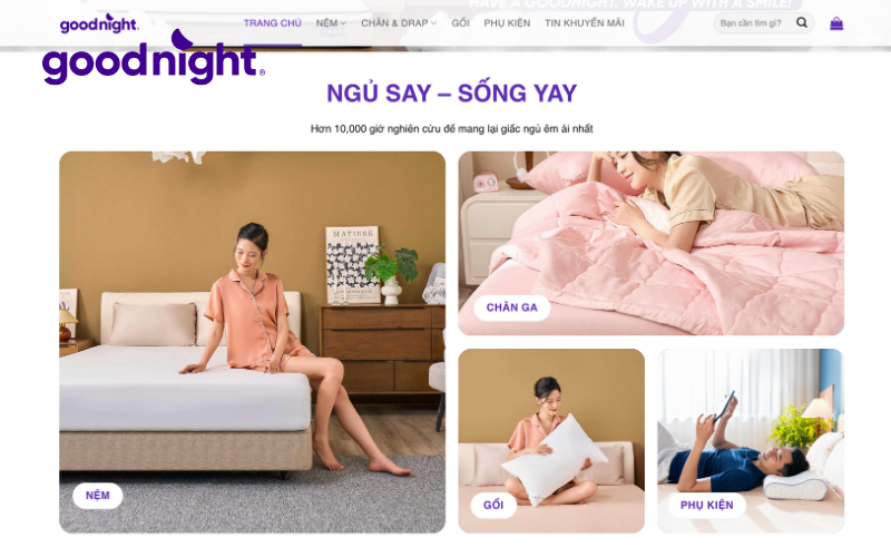 Bảng giá mẫu nệm 1m4x1m8 bán chạy mới nhất năm 2025 7 Mua nệm online nhanh chóng tiện lợi cùng Goodnight.vn