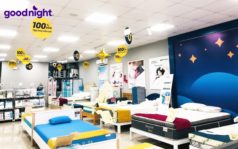 TOP 5 mẫu đệm 1m1 x 2m chất lượng & Hướng dẫn cách chọn mua 11 Goodnight mang đến dịch vụ cắt nệm theo yêu cầu