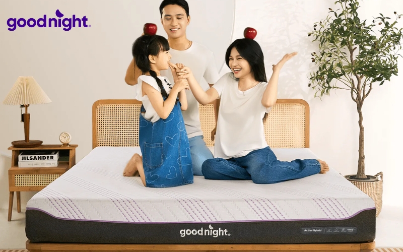 TOP 5 mẫu đệm 1m1 x 2m chất lượng & Hướng dẫn cách chọn mua 6 Goodnight Active Hybrid