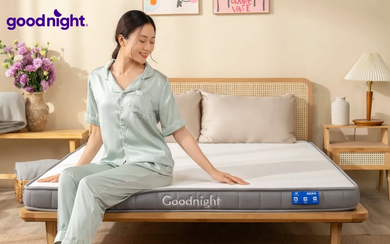 TOP 5 mẫu đệm 1m1 x 2m chất lượng & Hướng dẫn cách chọn mua 7 Goodnight Latex Hybrid