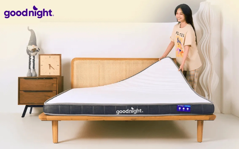 TOP 7 mẫu đệm 1m5x1m8 chất lượng & Cách chọn chi tiết 10 Goodnight hỗ trợ cắt theo yêu cầu đối với nhiều dòng đệm