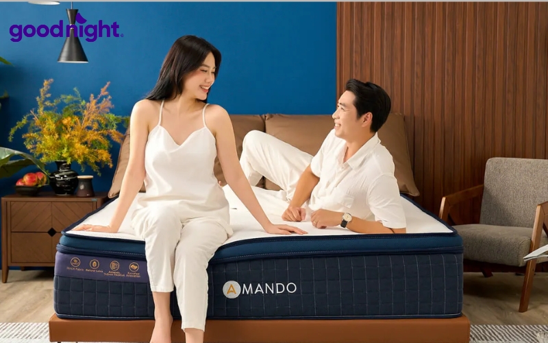 TOP 10 mẫu nệm 2 người nằm chuẩn kích thước, ngủ ngon 2 Nệm nên chiếm khoảng 1/3 đến tối đa 1/2 diện tích phòng để đảm bảo sự cân đối