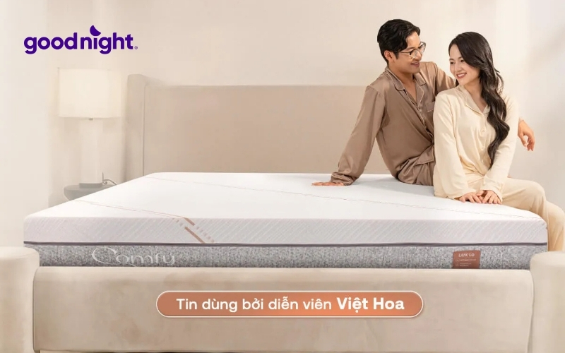 Nệm 20cm: TOP 7 mẫu nệm chất lượng & Bảng giá chi tiết 7 Nệm foam làm mát Comfy Lux 1.0