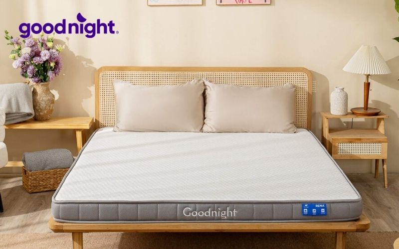 Bảng giá nệm 2mx2m2 chính hãng, giá tốt nhất 3 Nệm cao su đa tầng Goodnight Rena 2m x 2m2