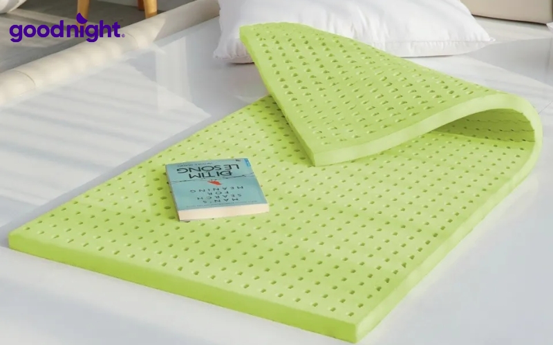 TOP 5 mẫu nệm 60cm (60×180, 60×200) bán chạy 2026 7 Nệm 60cm cao su văn phòng trà xanh
