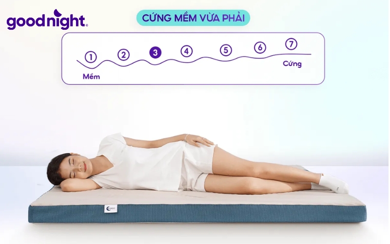 Bảng giá nệm đơn chất lượng & TOP 10 mẫu nệm đơn chất lượng 8 Goodnight Massage 1.0