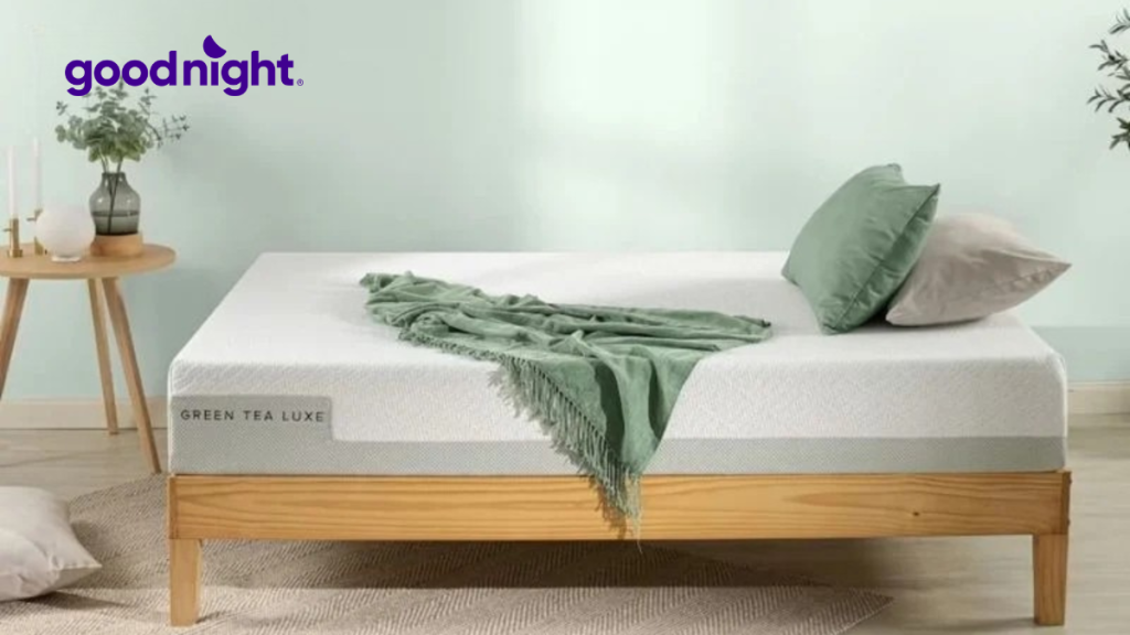 Nếu bạn đang tìm kiếm một chiếc nệm vừa êm ái, thoáng mát lại có khả năng kháng khuẩn, thì nệm foam trà xanh chắc chắn là lựa chọn không thể bỏ qua. Không chỉ sở hữu những ưu điểm nổi bật của dòng nệm foam, sản phẩm này còn được bổ sung tinh chất trà xanh, mang đến trải nghiệm ngủ thư giãn và an toàn cho sức khỏe. Cùng Goodnight tìm hiểu chi tiết mẫu nệm này và 4 lý do khiến bạn không thể bỏ qua mẫu nệm foam trà xanh nhes. 1. Nệm foam trà xanh là gì? Nệm foam trà xanh là dòng nệm mút hoạt tính được tích hợp tinh chất trà xanh, giúp duy trì hương thơm dịu nhẹ và mang đến cảm giác thư giãn khi sử dụng. Không chỉ tạo sự thoải mái, chiết xuất trà xanh còn hỗ trợ cải thiện chất lượng giấc ngủ, góp phần nâng cao sức khỏe. Nếu bạn đang tìm kiếm một chiếc nệm có nguồn gốc tự nhiên, an toàn và thân thiện, thì nệm foam trà xanh chắc chắn là một lựa chọn đáng cân nhắc. Nệm foam trà xanh là gì? 2. Cấu tạo nệm foam trà xanh Nệm foam trà xanh được thiết kế với cấu trúc đặc biệt, gồm một hoặc nhiều lớp foam xếp chồng lên nhau, giúp ôm sát cơ thể và tạo cảm giác êm ái suốt giấc ngủ. Nhờ tính đàn hồi cao, nệm duy trì được hình dáng ban đầu, không bị lún xẹp dù sử dụng lâu dài. Với thiết kế nguyên khối cùng cấu trúc bọt hở, nệm có khả năng thoáng khí tốt, giúp hạn chế tình trạng nóng bức khi nằm. Đặc biệt, sự kết hợp tinh chất trà xanh vào lớp foam không chỉ giúp nệm luôn thơm mát mà còn mang đến trải nghiệm thư giãn, hỗ trợ cải thiện chất lượng giấc ngủ. 3. 4 lý do bạn nên chọn mua nệm foam trà xanh Nệm foam trà xanh không chỉ mang đến giấc ngủ êm ái mà còn sở hữu nhiều ưu điểm vượt trội so với các dòng nệm thông thường. Nếu bạn đang băn khoăn không biết có nên chọn loại nệm này hay không, hãy cùng xem những lý do thuyết phục ngay sau đây. 3.1. Cải thiện chất lượng giấc ngủ Một trong những lợi ích lớn nhất của nệm foam trà xanh chính là giúp bạn ngủ ngon và sâu giấc hơn. Nhờ vào độ cứng vừa phải cùng khả năng ôm sát cơ thể, nệm tạo cảm giác êm ái và hỗ trợ tốt cho cột sống. Nệm foam trà xanh hỗ trợ giấc ngủ tốt Đặc biệt, tinh chất trà xanh khuếch tán nhẹ nhàng khi bạn nằm ngủ giúp thư giãn tinh thần, giảm căng thẳng và dễ dàng chìm vào giấc ngủ sâu hơn. Nếu bạn thường xuyên mất ngủ hoặc ngủ không ngon, nệm foam trà xanh sẽ là một lựa chọn đáng cân nhắc. 3.2. Hỗ trợ cơ thể tuyệt vời Một số người e ngại nệm foam có thể bị xẹp lún theo thời gian, nhưng với nệm foam trà xanh chất lượng, bạn hoàn toàn có thể yên tâm. Cấu trúc foam đặc biệt giúp phân tán trọng lượng cơ thể đồng đều, tránh tình trạng lún sâu ở các điểm chịu lực. Nhờ đó, nệm giúp nâng đỡ cơ thể một cách tự nhiên, giảm áp lực lên cột sống và hạn chế tình trạng đau nhức sau khi ngủ dậy. 3.3. Thân thiện với môi trường và có độ bền cao Nệm foam trà xanh được sản xuất từ chất liệu thân thiện với môi trường, không chứa hóa chất độc hại. Đồng thời, dòng nệm này có độ bền cao, duy trì hình dạng và độ đàn hồi tốt trong suốt nhiều năm sử dụng. Trung bình, một chiếc nệm foam trà xanh có thể sử dụng từ 7 – 10 năm mà không bị biến dạng hay mất đi sự êm ái ban đầu. 3.4. Không có mùi hôi Không giống như một số loại nệm khác có thể hấp thụ mùi và gây khó chịu, nệm foam trà xanh sở hữu khả năng khử mùi tự nhiên nhờ vào tinh chất trà xanh. Thành phần này không chỉ giúp nệm luôn tươi mát mà còn có tác dụng kháng khuẩn, hạn chế sự phát triển của vi khuẩn và nấm mốc. Nhờ đó, bạn sẽ luôn cảm thấy dễ chịu khi nằm và không cần phải vệ sinh nệm quá thường xuyên để loại bỏ mùi hôi. Nệm không có mùi hôi Giấc ngủ chất lượng đóng vai trò quan trọng trong việc cải thiện sức khỏe và tinh thần mỗi ngày. Vì vậy, đầu tư vào một chiếc nệm foam trà xanh không chỉ giúp bạn ngủ ngon hơn mà còn mang đến nhiều lợi ích lâu dài. 4. Top 5 mẫu nệm foam trà xanh bạn nên thử một lần 4.1. Nệm foam trà xanh khử mùi Amando Luca Nếu bạn đang tìm kiếm một chiếc nệm vừa êm ái, vừa giúp thư giãn tối đa, thì Amando Luca chính là lựa chọn lý tưởng. Mẫu nệm này sở hữu lớp foam đặc biệt, kết hợp giữa than hoạt tính, gel làm mát và tinh chất trà xanh, mang đến nhiều lợi ích vượt trội: Thoáng mát, không gây hầm bí: Nhờ lớp foam chứa Charcoal Gel, nệm giúp tản nhiệt nhanh, tạo cảm giác mát lạnh khi nằm. Kháng khuẩn, khử mùi: Lớp foam tinh chất trà xanh giúp ngăn chặn vi khuẩn, nấm mốc, phù hợp với làn da nhạy cảm. Nâng đỡ đa vùng: Nệm có độ đàn hồi cao, giúp bảo vệ cột sống, giảm áp lực lên các điểm tiếp xúc cơ thể. Dễ dàng vận chuyển: Thiết kế có thể cuộn gọn, giúp việc di chuyển và lắp đặt trở nên tiện lợi. Amando Luca 4.2. Nệm foam Goodnight Luna 3zones massage kháng khuẩn Goodnight Luna 3zones không chỉ mang lại sự êm ái mà còn nổi bật với khả năng nâng đỡ cơ thể theo từng vùng và hỗ trợ giấc ngủ thoải mái hơn. Goodnight Luna 3zones Đây là sản phẩm phù hợp với những ai yêu thích cảm giác êm dịu nhưng vẫn đảm bảo sự vững chãi khi nằm. Hỗ trợ cột sống tối ưu: Thiết kế 3 vùng nâng đỡ giúp cơ thể duy trì tư thế ngủ tự nhiên. Tinh chất trà xanh khử mùi: Giúp hạn chế vi khuẩn, nấm mốc và tạo cảm giác thơm mát lâu dài. Chất liệu vải cao cấp: Mặt nệm kết hợp giữa vải thun dày dặn và lớp vải lót 3D giúp tăng độ bền. Chống trượt an toàn: Mặt đáy nệm có lớp vải chống trượt, bảo vệ tốt cho trẻ nhỏ. Tiện lợi khi sử dụng: Nệm có thể ép cuộn, đóng thùng giúp dễ dàng di chuyển và bảo quản. 4.3. Nệm foam Zinus Cooling Gel Memory Nệm foam Zinus Cooling Gel Memory là lựa chọn lý tưởng để cải thiện giấc ngủ, đặc biệt trong những ngày hè nóng bức. Nhờ công nghệ tiên tiến và chất liệu cao cấp, mẫu nệm này không chỉ mang lại sự êm ái mà còn giúp duy trì cảm giác mát lạnh suốt đêm. Hiệu ứng làm mát tức thì: Công nghệ gel lạnh giúp điều hòa nhiệt độ, mang đến cảm giác dễ chịu ngay khi nằm xuống. Ôm sát đường cong cơ thể: Nệm giúp nâng đỡ tốt, hạn chế áp lực lên vai, lưng và hông, giúp bạn không cảm thấy đau nhức khi thức dậy. Phân bố trọng lực đồng đều: Thiết kế thông minh giúp giảm áp lực tại các điểm tiếp xúc, tạo sự thoải mái trong mọi tư thế ngủ. Kháng khuẩn, khử mùi hiệu quả: Chiết xuất trà xanh trong nệm giúp ngăn chặn vi khuẩn, nấm mốc và giữ không gian ngủ luôn sạch sẽ. Chứng nhận BioFoam an toàn: Sản phẩm đạt tiêu chuẩn thân thiện với môi trường và an toàn cho sức khỏe người dùng. Nệm foam Zinus Cooling Gel Memory 4.4. Nệm foam trà xanh organic Kim Cương Nệm foam trà xanh Organic Kim Cương là sự kết hợp giữa công nghệ hiện đại và chất liệu cao cấp, mang đến trải nghiệm sang trọng và thoải mái cho người dùng. Chất liệu vỏ nệm cao cấp: Vỏ nệm được làm từ vải Aloe Vera (lô hội) và vải Canvas nhập khẩu châu Âu, giúp kháng khuẩn, làm đẹp da và tăng độ bền cho sản phẩm. Foam PU kết hợp tinh chất trà xanh: Mang lại mùi thơm dịu nhẹ, giúp giảm căng thẳng và cải thiện chất lượng giấc ngủ. Hệ thống massage 5 vùng: Hỗ trợ nâng đỡ cơ thể một cách tối ưu, giúp giảm đau nhức và cải thiện tuần hoàn máu. Độ thoáng khí vượt trội: Cấu trúc foam giúp không khí lưu thông tốt hơn, hạn chế tích tụ hơi nóng khi ngủ. Tiêu chuẩn an toàn quốc tế: Chất liệu sản xuất thân thiện với môi trường, không chứa hóa chất độc hại, an toàn cho sức khỏe. Nệm foam trà xanh Organic Kim Cương 4.5. Nệm foam trà xanh Lavender Organic Aerofoam cao cấp Nệm foam trà xanh Lavender Organic Aerofoam là một sản phẩm cao cấp kết hợp công nghệ foam hiện đại với tinh chất trà xanh tự nhiên, mang đến trải nghiệm giấc ngủ êm ái và thư giãn. Kháng khuẩn, khử mùi hiệu quả: Tinh chất trà xanh tự nhiên giúp chống vi khuẩn, ngăn ngừa nấm mốc và loại bỏ mùi khó chịu, giữ không gian ngủ luôn sạch sẽ và tươi mới. Memory Foam ôm sát cơ thể: Lớp Memory Foam giúp nâng đỡ đường cong cơ thể, hỗ trợ bảo vệ cột sống và giảm đau lưng, đau khớp khi nằm. Độ đàn hồi chậm, phân tán lực đều: Công nghệ foam tiên tiến giúp phân bố trọng lực một cách đồng đều, tránh tình trạng lún sâu hay dồn áp lực vào một điểm. Giảm thiểu chuyển động: Thiết kế đặc biệt giúp hạn chế rung động khi người bên cạnh xoay trở, mang lại giấc ngủ trọn vẹn hơn. Chất liệu áo nệm cao cấp: Áo nệm được làm từ vải Polyester và nhung, tạo cảm giác sang trọng, bền bỉ và luôn mát mẻ khi sử dụng. Độ cứng lý tưởng: Nệm có độ cứng vừa phải, phù hợp với nhiều đối tượng sử dụng, từ người trẻ đến người lớn tuổi. Nệm foam trà xanh Lavender Organic Aerofoam 5. Đối tượng nào nên sử dụng nệm foam trà xanh Nệm foam trà xanh là lựa chọn lý tưởng cho nhiều đối tượng khác nhau, đặc biệt là những ai mong muốn có giấc ngủ sâu và thư giãn. Nhờ tinh chất trà xanh tự nhiên, nệm giúp khử mùi hiệu quả, tạo hương thơm dịu nhẹ và có khả năng kháng khuẩn, giúp hạn chế nấm mốc và bụi bẩn. Điều này đặc biệt hữu ích cho những người có làn da nhạy cảm hoặc dễ bị dị ứng, mang lại không gian ngủ sạch sẽ và an toàn. Ngoài ra, nệm foam trà xanh còn rất phù hợp với trẻ nhỏ nhờ chất liệu an toàn, không chứa hóa chất độc hại, hỗ trợ sự phát triển hệ xương và cột sống của bé, giúp bé ngủ ngon hơn. Bên cạnh đó, những người bị đau lưng, đau cột sống cũng có thể yên tâm sử dụng nệm foam trà xanh. Nhờ khả năng ôm sát cơ thể và phân bổ trọng lực đều, nệm giúp giảm áp lực lên cột sống, hạn chế tình trạng đau nhức lưng, vai gáy sau một ngày dài làm việc. Đặc biệt, đối với những người làm việc văn phòng, thường xuyên ngồi lâu hoặc chịu nhiều áp lực, nệm foam trà xanh là giải pháp hoàn hảo giúp thư giãn cơ thể, giảm căng thẳng và mang lại giấc ngủ ngon. Với những ưu điểm vượt trội, nệm foam trà xanh không chỉ nâng cao chất lượng giấc ngủ mà còn bảo vệ sức khỏe cho mọi thành viên trong gia đình. 6. Kết luận Nệm foam trà xanh thực sự là một lựa chọn lý tưởng cho những ai mong muốn giấc ngủ êm ái, thư giãn và bảo vệ sức khỏe. Với sự kết hợp giữa công nghệ tiên tiến và tinh chất trà xanh tự nhiên, các sản phẩm trong danh sách top 5 mang đến trải nghiệm vượt trội, giúp nâng đỡ cơ thể, khử mùi hiệu quả và duy trì độ bền lâu dài. Nếu bạn đang tìm kiếm một chiếc nệm phù hợp với nhu cầu của mình, đừng quên ghé thăm Goodnight để tham khảo thêm nhiều mẫu nệm chất lượng, đảm bảo giấc ngủ trọn vẹn và thoải mái nhất.