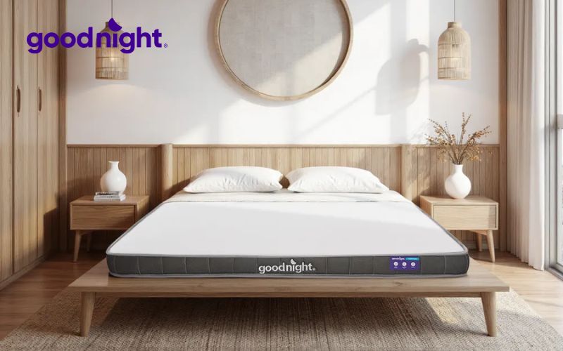 Top mẫu nệm 10cm đáng mua, êm ái và bền bỉ cho mọi gia đình 5 Nệm Goodnight Latex Hybrid (Rena) dày 10cm