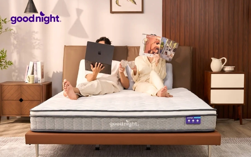 Top 10 mẫu nệm ký túc xá giá hợp lý chất lượng cho sinh viên 5 Nệm Lò Xo Goodnight SleepWave Hybrid