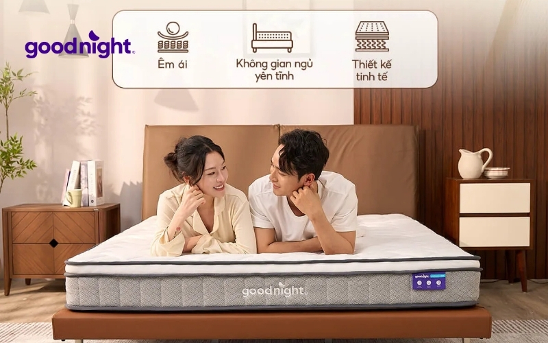Có nên mua nệm lò xo giá 1 triệu không? Sự thật bạn cần biết 5 Nệm lò xo Goodnight SleepWave Hybrid (Sleep Wave 4.0)