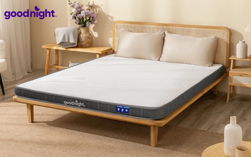 11 mẫu nệm mỏng uy tín, chất lượng, giá tốt 2026 4 Goodnight Latex Hybrid