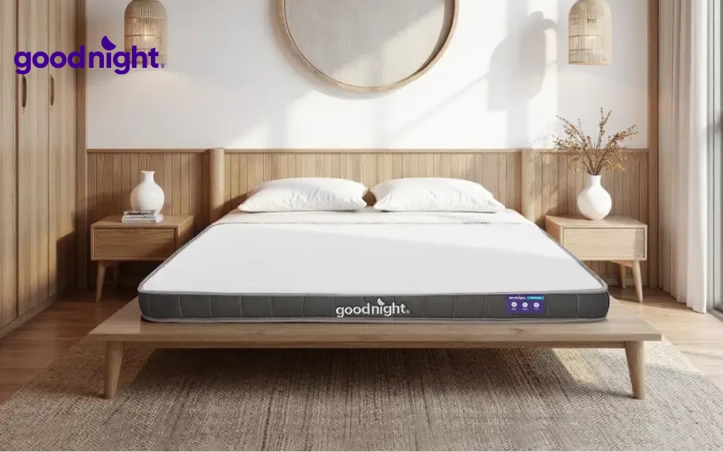 TOP 8 mẫu nệm trải sàn kiểu Nhật uy tín, giá tốt 2026 6 Goodnight Latex Hybrid