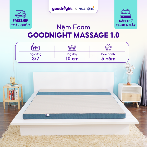 Nệm foam đa tầng Goodnight Massage 1.0