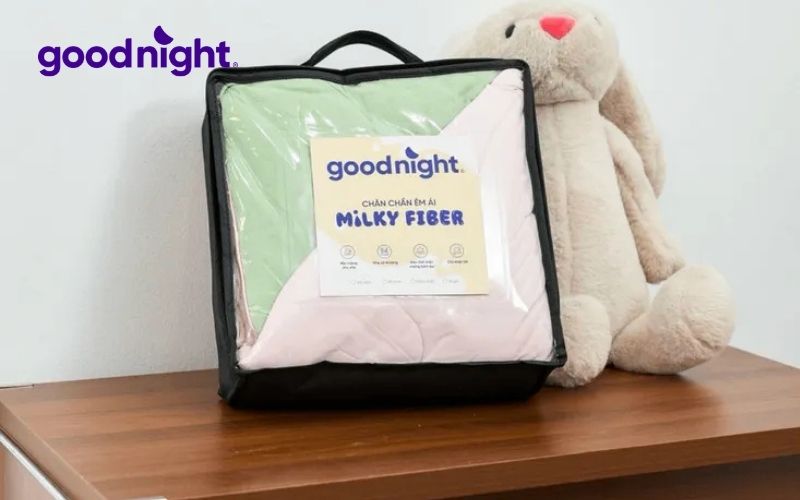 Top 5 loại chăn cho bé sơ sinh an toàn, chất lượng 4 Chăn chần Goodnight Milky Fiber