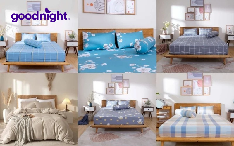 Gợi ý 10 mẫu chăn ga mùa hè giúp bạn ngủ ngon, không lo nóng bức 8 Bộ ga chun Amando Dream DLKC