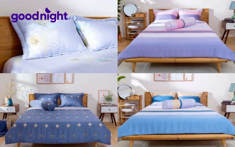Gợi ý 10 mẫu chăn ga mùa hè giúp bạn ngủ ngon, không lo nóng bức 9 Bộ ga chun AMD Confident Tencel
