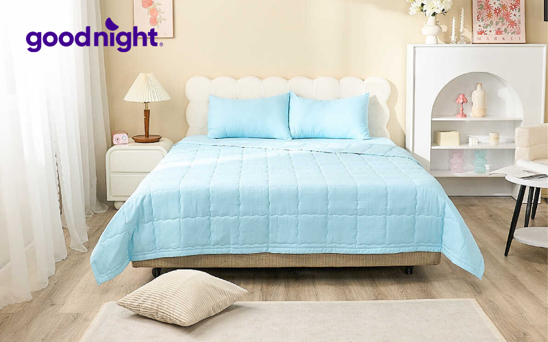 Top 10+ mẫu chăn ga tencel được yêu thích nhất hiện nay 4 Bộ chăn ga chun Goodnight Airsilk