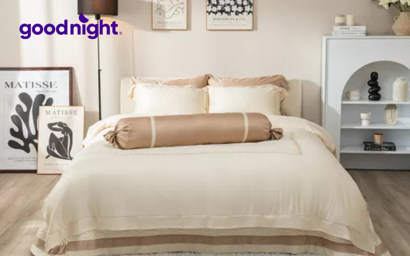 Top 10+ mẫu chăn ga tencel được yêu thích nhất hiện nay 8 Bộ chăn ga lụa Tencel cao cấp Amando Soulmate
