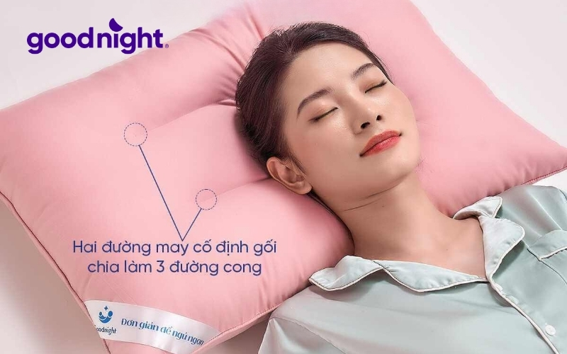 Gối chống ngáy: Giải pháp đơn giản giúp bạn ngủ ngon và yên tĩnh hơn 7 Gối chống ngáy ngủ lông vũ định hình Goodnight Mochi cao cấp
