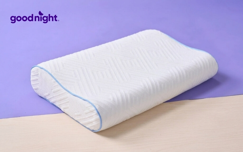 TOP 8 mẫu gối ngủ văn phòng thư giãn cổ vai vào giờ nghỉ trưa 9 Gối foam công thái học cao cấp Goodnight Nori 2.0