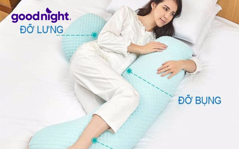 Top 7 mẫu gối ôm cho bà bầu giúp giảm đau nhức, ngủ ngon giấc 7 Gối chữ J phù hợp với mẹ bầu trong giai đoạn đầu và giữa thai kì