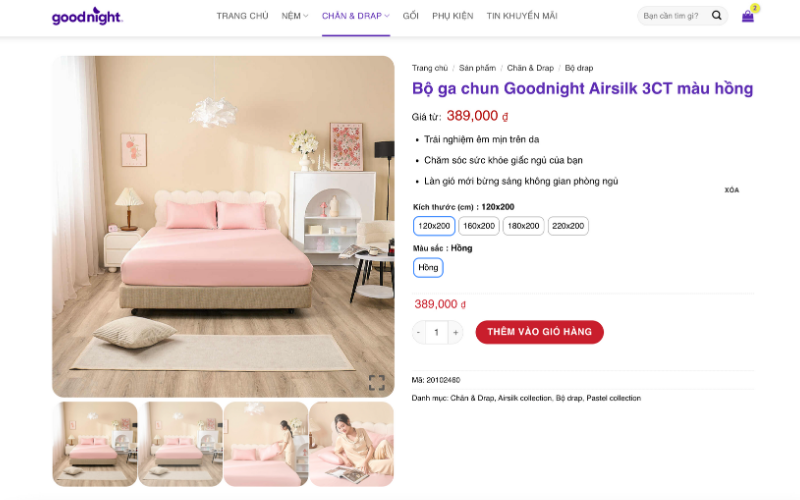 8+ mẫu ga giường ký túc xá đẹp, giá rẻ dành cho sinh viên 7 mua sam online tien loi tai website goodnight vn 1