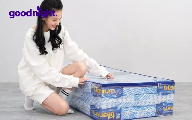 Nệm gấp gọn 2 người có tốt không? Top 10 nệm đáng mua nhất 10 Nệm Kim Cương Titanium