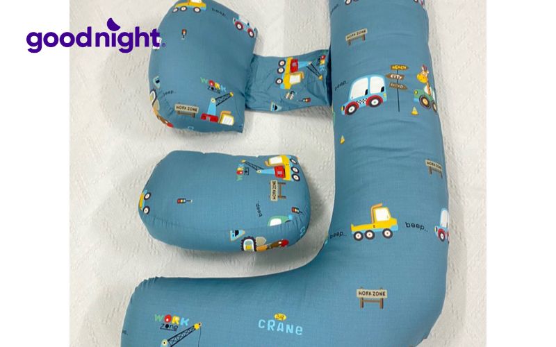 Top 7 loại gối cho bà bầu ngủ ngon và bảo vệ sức khỏe 7 Gối chữ F có thiết kế đặc trưng hỗ trợ các mẹ nằm nghiêng bên trái