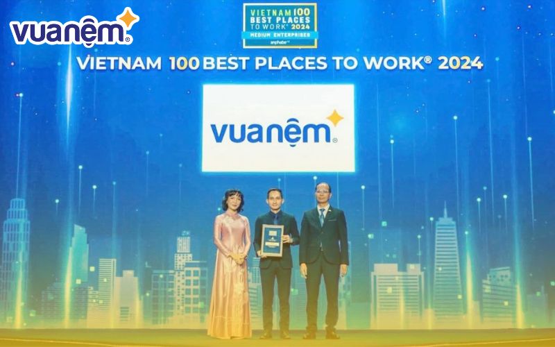 Vua Nệm vinh dự đạt Top 11 Nơi làm việc tốt nhất Việt Nam 2024 (Khối Doanh nghiệp vừa) 2 Vua Nệm vinh dự đạt Top 11 Nơi làm việc tốt nhất Việt Nam 2024 (Khối Doanh nghiệp vừa)
