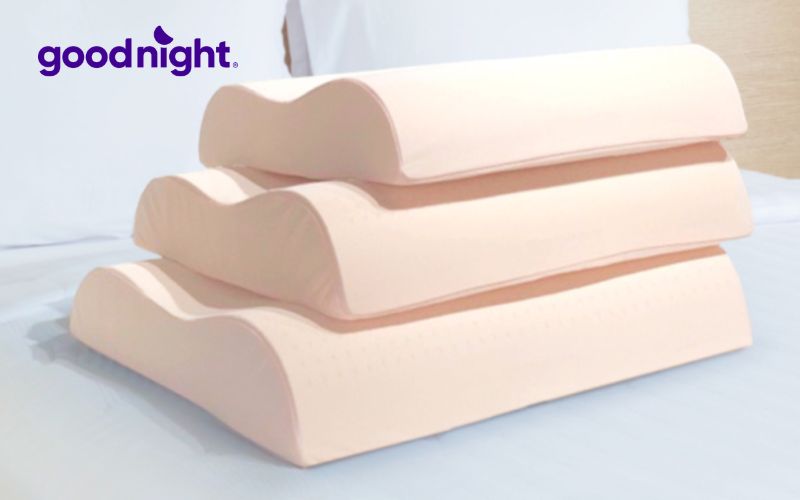 Top 12 mẫu gối cho người thoát vị đĩa đệm cổ giúp ngủ ngon 18 Gối dành cho người thoát vị đĩa đệm cổ cao su Contour được làm từ 100% cao su thiên nhiên an toàn
