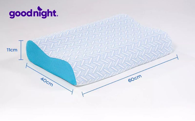 Top 12 mẫu gối cho người thoát vị đĩa đệm cổ giúp ngủ ngon 14 Gối Comfy Nami được làm từ memory foam cao cấp, có khả năng giảm áp lực tỳ đè lên cổ và vai gáy